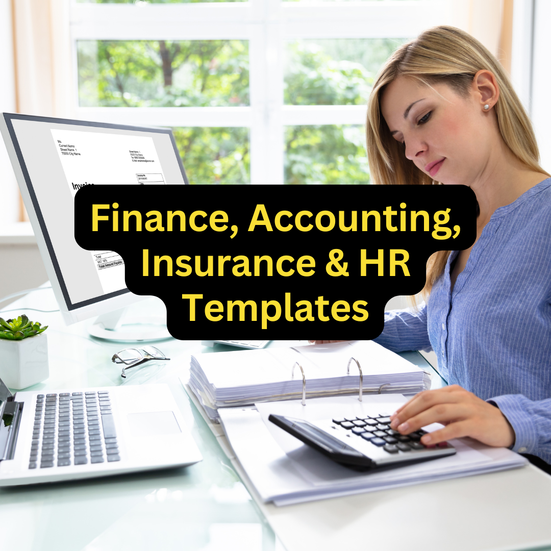 FINANCE, ACCOUNTING, INSURANCE & HR TEMPLATES