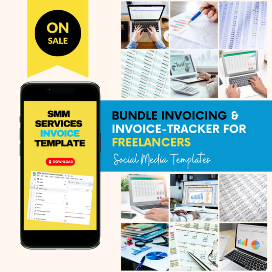 Freelancers success - Bundle Invoicing and Invoice-Tracker-Excel-Payment-Virally Content