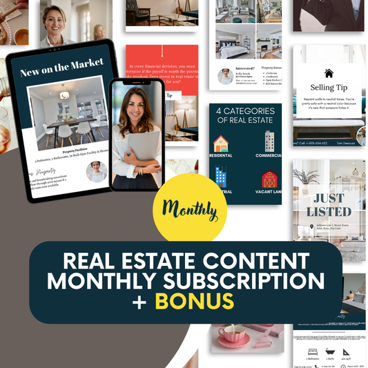 Real Estate Content Monthly Subscription